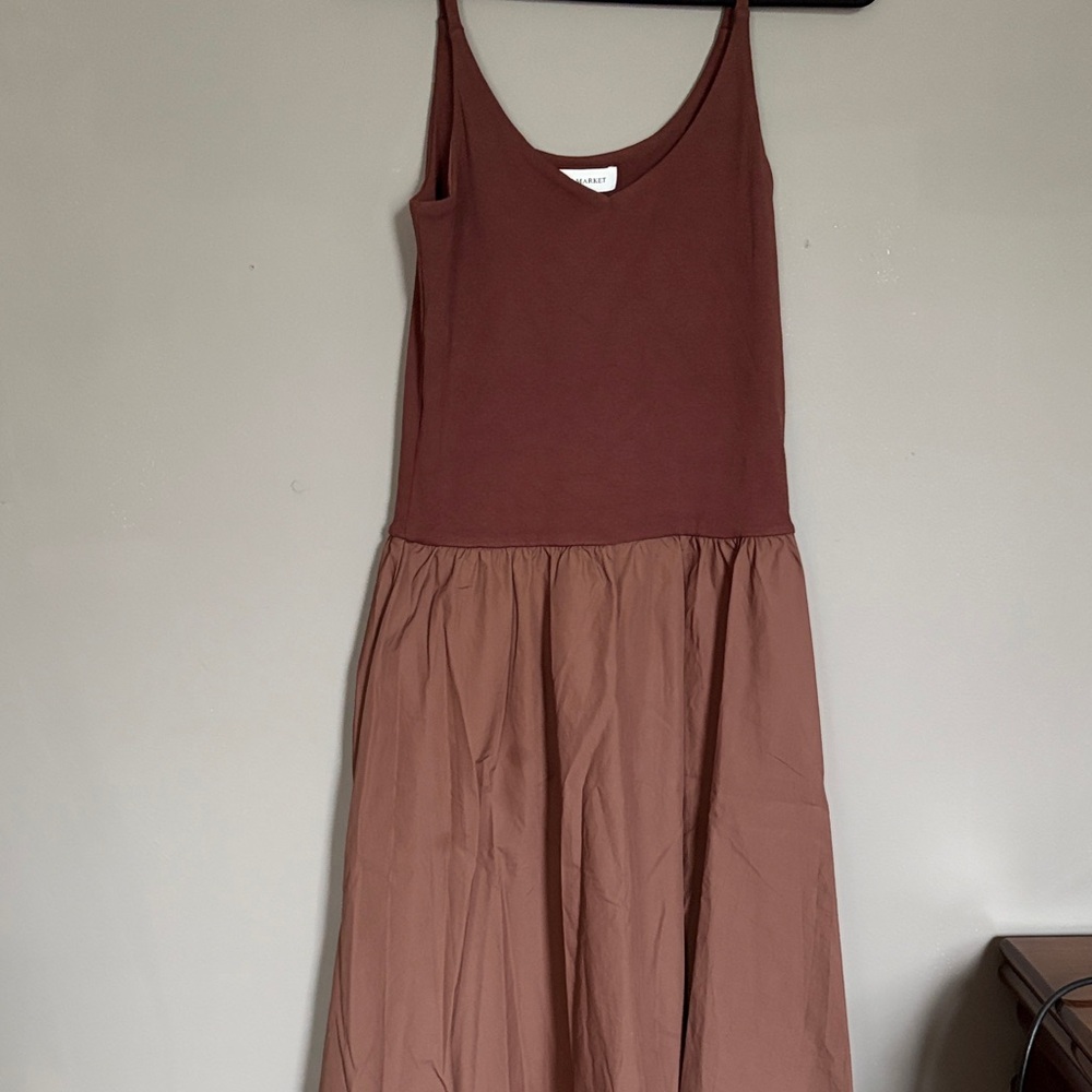 Pixie Market Chocolate Maxi Dress